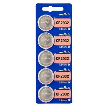Imagem de Cartela Bateria CR2032 Moeda Botão Original com 5 Baterias - MURATA