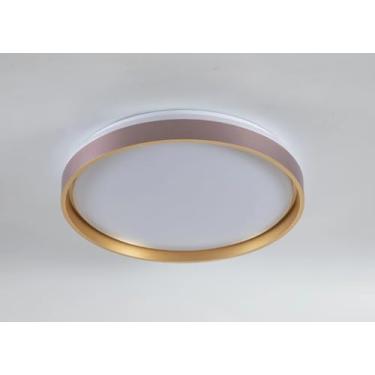Imagem de Plafon LED Moderno 40cm (36W) e 50cm (48W) | 3 Cores (3000K-6000K) | Redondo ou Quadrado (40cm Redondo Café/Dourado)