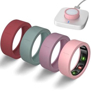 Imagem de Capas ultrafinas compatíveis com Oura Ring Gen 4/Oura Gen 3, capa protetora de silicone elástico antiarranhões, acessórios para anel ULTRAHUMAN AIR mulheres homens (conjunto 8, M (11/12/13/14/15))