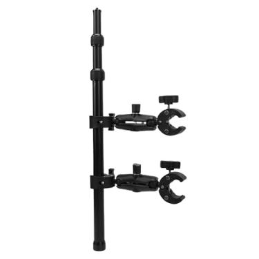 Imagem de Depisuta Kit de Montagem Câmera de Motocicleta, Suporte de Braçadeira Dupla de Bicicleta de Alumínio Com Alumínio Com 47 Polegadas de Selfie Invisíveis para X4 X3 X2 X um