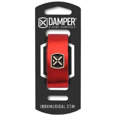 Imagem de Damper Ibox Em Couro E Tag Em Metal Vermelho