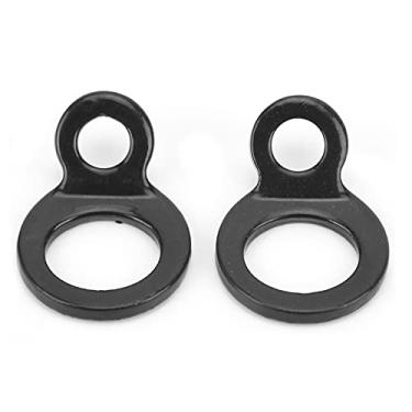 Imagem de Anel de transporte de reboque, par de anéis de amarração de reboque pretos em aço inoxidável em forma de D para motocicleta, bicicleta, caiaque, quadriciclo