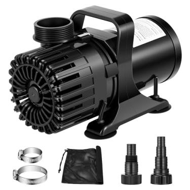 Imagem de VIVOSUN Bomba de água submersível de 3000 GPH com saco de barreira, bomba de lagoa de 150 W com 18 m. Altura de elevação, bomba de aquário ultra silenciosa para lagoa, cachoeira, tanque de peixes