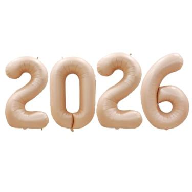 Imagem de GOER Balões com número de folha de caramelo de 106 cm 2024 para festas de ano novo 2024, decorações de formatura