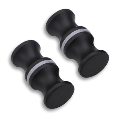 Imagem de Pacote com 2 puxadores de maçaneta de porta de vidro e liga de alumínio, puxador de armário de cozinha, banheiro e chuve