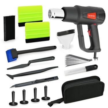 Imagem de Kit de ferramentas de embrulho de carro com pistola de calor – envoltório de vinil, PPF e ferramentas de aplicação de matiz de janela