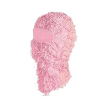 Imagem de Gorro De Malha Com Máscara De Esqui Camuflada Quente À Prova De Vento 