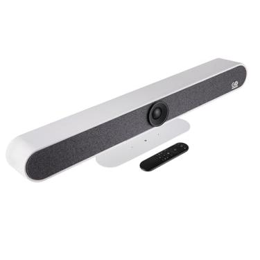 Imagem de GoPresence Barra de videoconferência Meeting 4K Ultra HD – Lente grande-angular de 120°, moldura automática AI, 6 microfones, alcance de captação de 6 m, alto-falantes duplos de 10 W