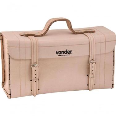 Imagem de Maleta De Couro 360x130x180cm Marrom Natural Vonder