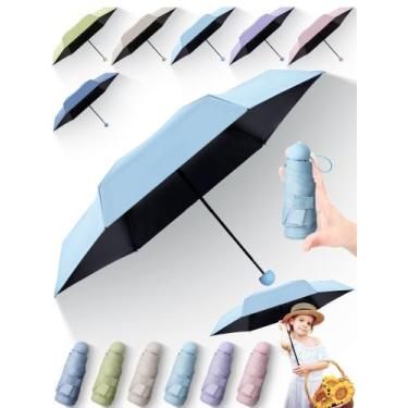 Imagem de Mini guarda-chuva Pinkunn Travel para bolsa de proteção solar e chuva