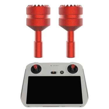 Imagem de Stick Joystick Para Controles Rc, Rc2 Dji Mini 3/ Mini 4 Pro/Mavic 3/ Air 3 Nf (Vermelho)