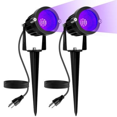 Imagem de Refletor UV externo LED Black Light BeeLinks de 15 W, pacote com 2