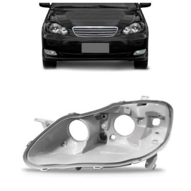 Imagem de Carcaça Farol Corolla 2003 2004 2005 2006 2007 Cinza - SP ACESSÓRIOS, 