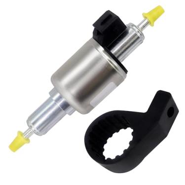 Imagem de OXCANO Bomba de combustível de óleo aquecedor diesel com suporte, 12V 22ML 1KW a 5KW bomba de medição de combustível aquecedor de estacionamento bomba de combustível bomba dosadora de óleo diesel