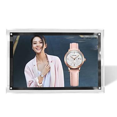 Imagem de HKSIGN A2 Moldura retroiluminada com LED de cristal, caixa de iluminação, para casa, negócios, escritório, parede, pôster, luzes