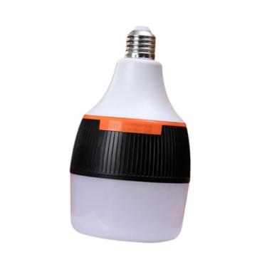 Imagem de Fenteer Luz de emergência LED, lâmpada de trabalho E27, lâmpada de acampamento com base USB recarregável para falta de energia ao ar livre, churrasco,