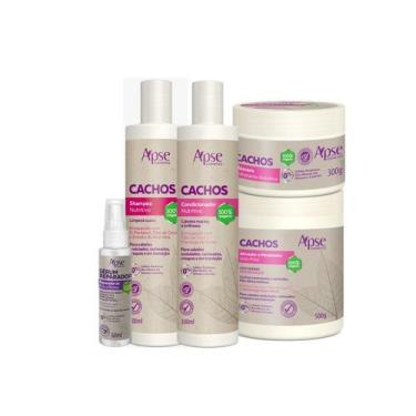 Imagem de Kit Shampoo. Condicionador, Ativador, Máscara E Reparador - Apse