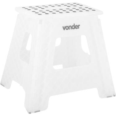 Imagem de Banqueta Plástica Dobrável 360 Mm Transparente Vonder