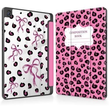 Imagem de Mektron Capa para Samsung Galaxy Tab A9+/A9 Plus 27.9 cm modelo 2024 (SM-X210/X216/X218) com suporte para caneta S, capa fina transparente + suporte de três dobras + despertar/hibernar automaticamente