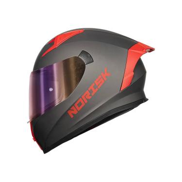 Imagem de Capacete Norisk Flow Monocolor Titanium Viseira Extra (60)