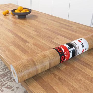 Imagem de Papel de contato Decotalk Butcher Block Wood 45 cm x 3 m
