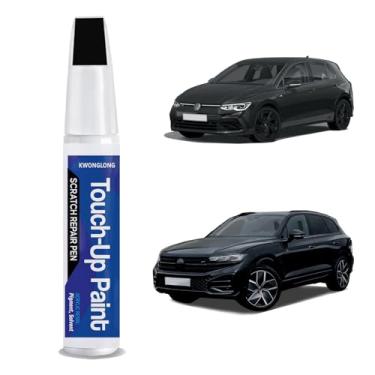 Imagem de Tinta de retoque preta L041/A1 para Volkswagen Golf Jetta Tiguan Atlas, tinta de retoque 2 em 1 e caneta reparadora de arranhões