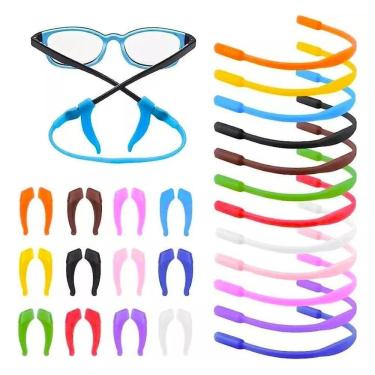 Imagem de Cordão Óculos Infantil Silicone Preto 20cm