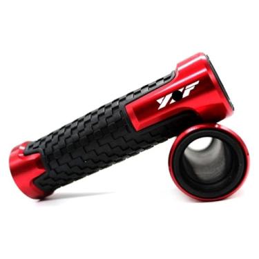 Imagem de Acessórios de motocicleta Alumínio CNC Pegas de Mão Tampa de Extremidade da Barra Compatível com Y&AMAHA YZF R1 YZF R6 YZFR6 YZF R125 YZFR15 R25 YZF R3 YZF YZF (A-red)