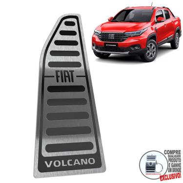 Imagem de Descanso De Pé Em Aço Inox Fiat Strada Volcano Preto
