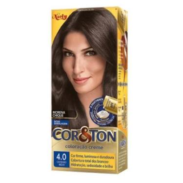 Imagem de Tintura Cor&Ton Niely Castanho Medio 4.0 com 50g