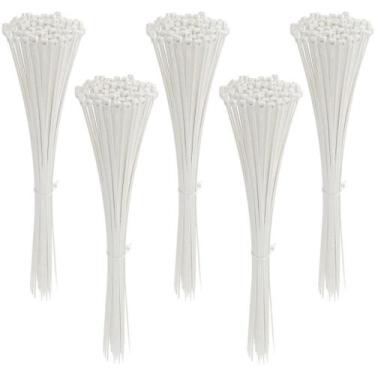 Imagem de Abraçadeira Nylon Enforca Gato 3,6X300Mm Branco Com 500 Un - Tradestar