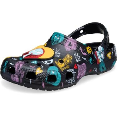 Imagem de Crocs Tamancos clássicos unissex Jack Skellington Nightmare Before Christmas, Multi/preto, 36