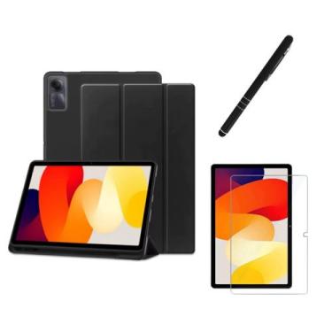 Imagem de Kit Completo Capa Case Tablet Para Xiaomi Redmi Pad SE 11 Película Can