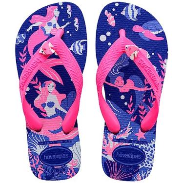 Imagem de Chinelo Azul Naval Kids Fantasy Havaianas n° 33/34