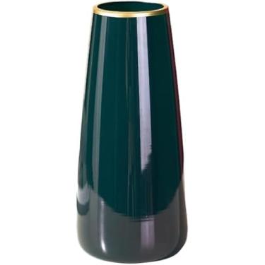 Imagem de CYYHGD Vasos de vidro decorativos de mesa, vasos de arranjo de flores translúcidos para sala de estar, vasos de flores secas rústicas para casa de fazenda moderna, 6 x 22 cm