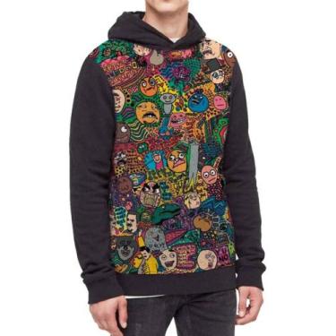 Imagem de Moletom Com Capuz Memes Ref:174 - smoke, Preto, GG