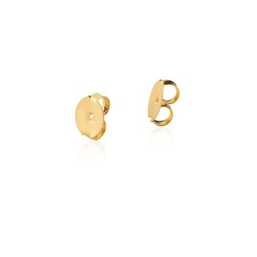 Imagem de Par de Tarraxa para Brincos banhada em ouro 18k tarracha