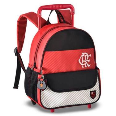 Imagem de Mochila de Rodinhas Flamengo Baby Oficial Listras-Unissex