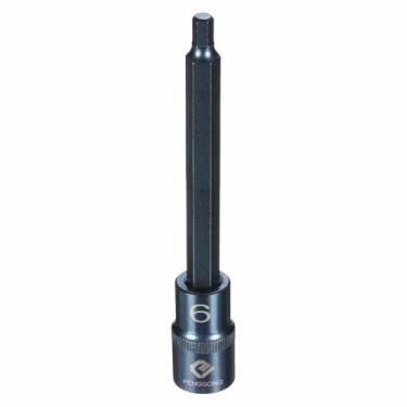 Imagem de HARFINGTON Soquete hexagonal de impacto de 1/5.1 cm H6 (6 mm) métrico 14 cm comprimento S2 aço soquetes de 6 pontos para adaptador de furadeira elétrica, azul