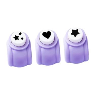Imagem de UGPLM Conjunto de ferramentas de de papel, perfurador de padrão em forma, brinquedo educacional multifuncional faça você mesmo para meninos e, Conjunto de 3 Peças de Estrelas