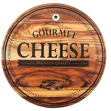 Imagem de Tábua de Corte Redonda 30cm Madeira Acácia - James.F