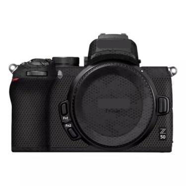 Imagem de Adesivo de capa de câmera Z 50 para Nikon Z50 película protetora de película protetora da pele e resistência ao desgaste Z50 (preto de bambu)