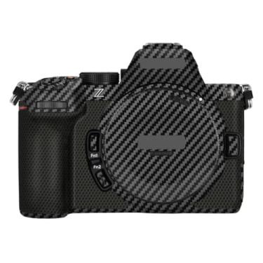 Imagem de Z 5II Adesivo de corpo de câmera kit de película protetora acessórios de pele decalques de vinil para Nikon Z5 Mark II Z5 II (fibra de carbono preto)