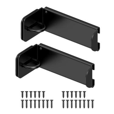 Imagem de MeBantoo Trava de ferrolho de porta de 90 graus, trava de ângulo reto de segurança doméstica, fechadura de porta de celeiro deslizante para portão, quarto, cerca, jardim (preto, 8,3 cm - 2 peças)