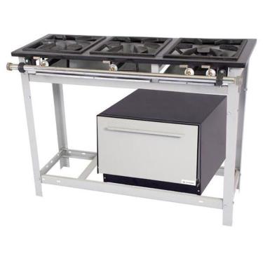 Imagem de Fogão Venâncio Extra 3 Bocas 1 Dupla E Com Forno E3d1f