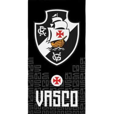 Imagem de Toalha De Banho Lepper Aveludada Estampada Times De Futebol, Vasco
