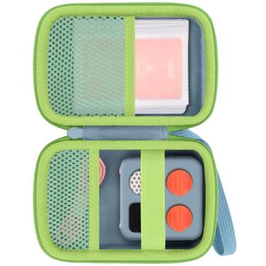 Imagem de Baval Estojo de armazenamento compatível com Yoto Mini (edição 2024) reprodutor de áudio Bluetooth sem tela infantil, bolsa transparente para cartões pode armazenar até 36 cartões (capa azul claro