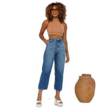 Imagem de CALÇA JEANS SLOUCHY FEMININA CINTURA ALTA BÁSICA-Feminino