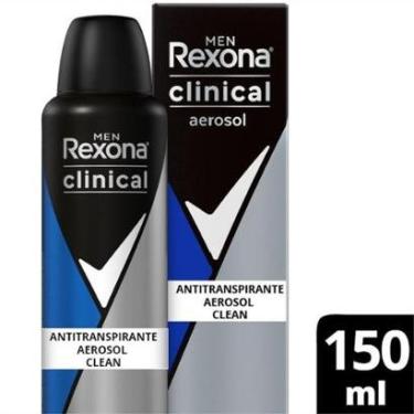 Imagem de Desodorantes Antitranspirante Rexona Men Aerosol Clean Clinical 150ml-Masculino