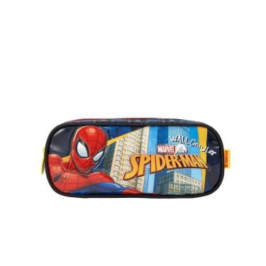 Imagem de Estojo Simples Escolar Infantil Spider Man Repartição Grande